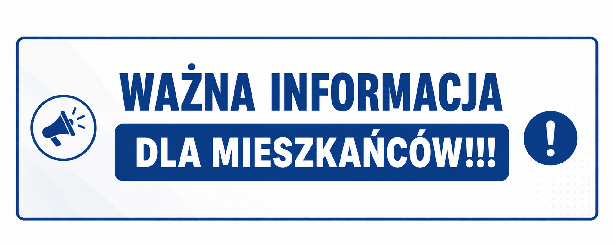  INFORMACJA DLA MIESZKAŃCÓW GMINY JASIENICA ROSIELNA
