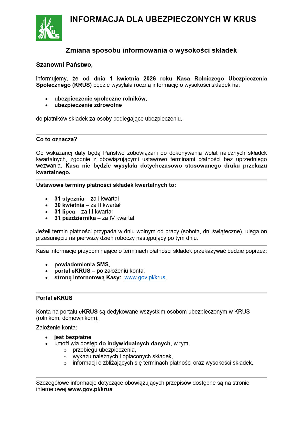 Ulotka informacyjna