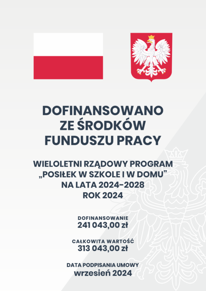 Wieloletni rządowy program „Posiłek w szkole i w domu” na lata 2024–2028 – rok 2024