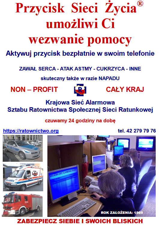 Więcej Informacji:https://ratownictwo.org/home/sos