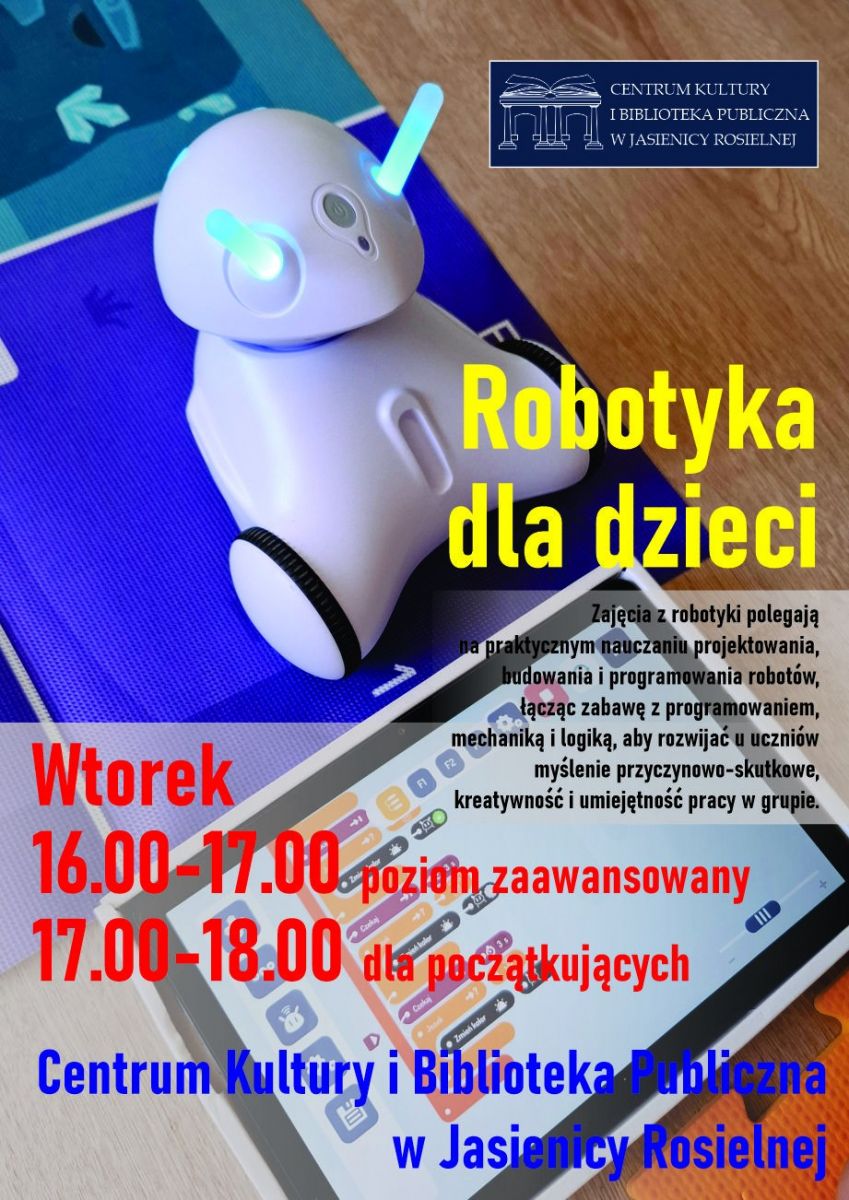 Oferta zajęć w Centrum Kultury i Bibliotece Publicznej w Jasienicy Rosielnej